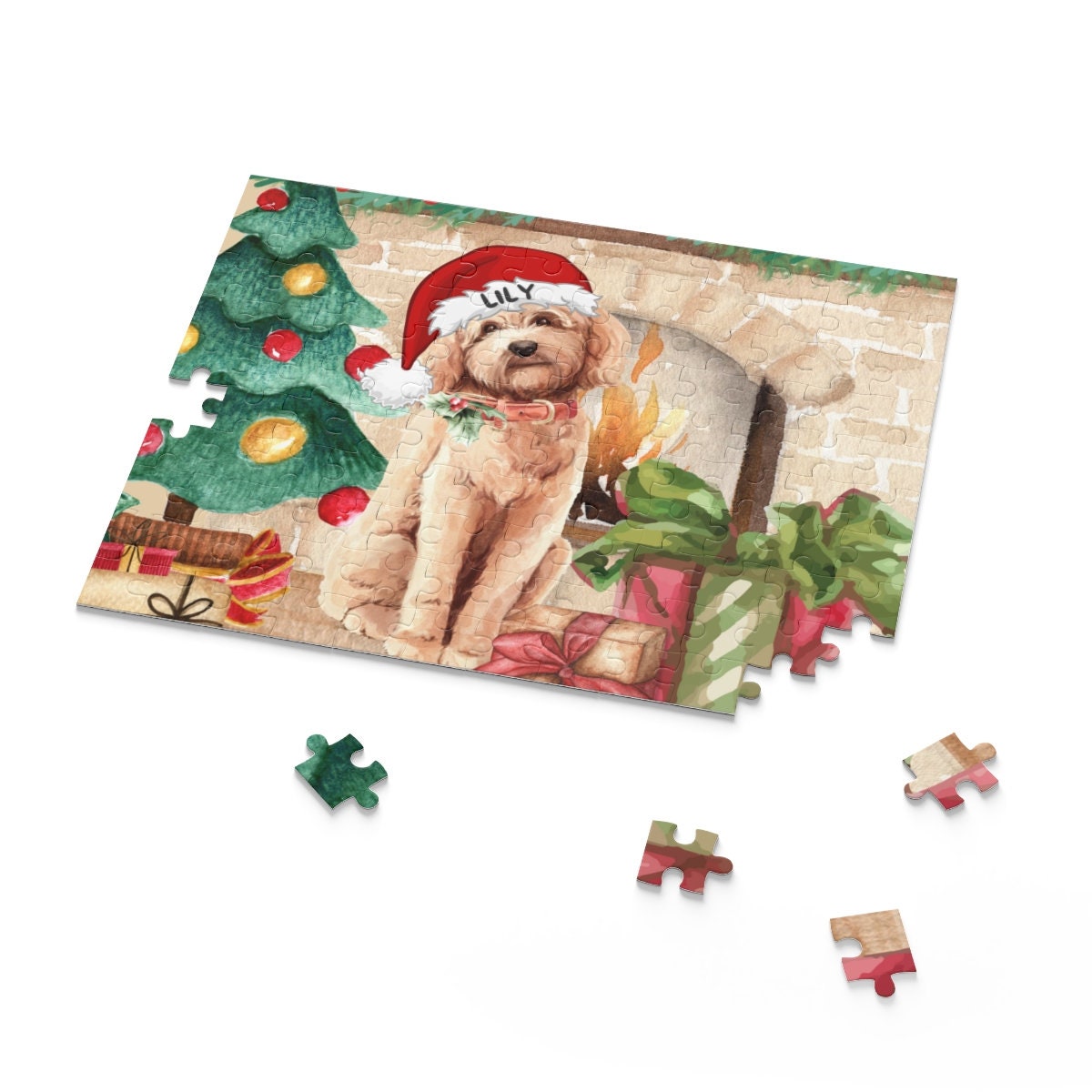 Personalized Goldendoodle - Labradoodle Dog Gift Puzzle (120, 252, 500-Piece) Perfect Christmas Gift for Any Doodle Lover, Gift Bo