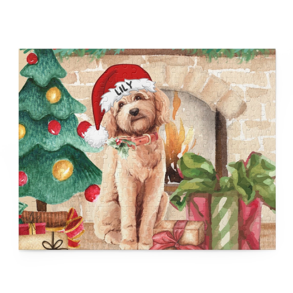 Personalized Goldendoodle - Labradoodle Dog Gift Puzzle (120, 252, 500-Piece) Perfect Christmas Gift for Any Doodle Lover, Gift Bo