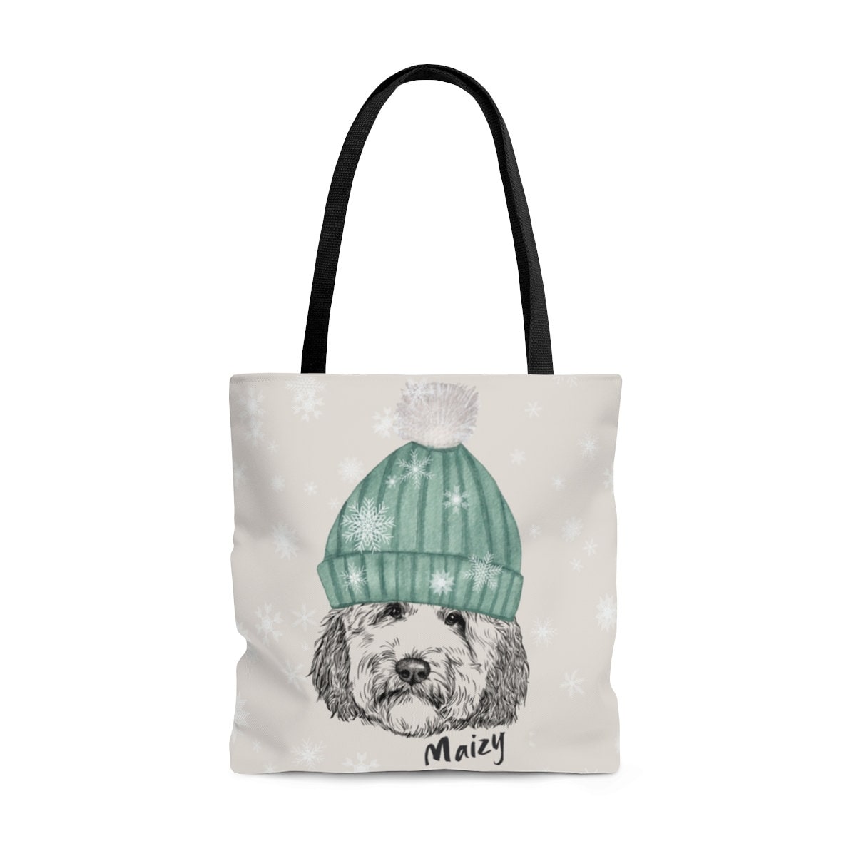 Personalized Doodle Dog Tote Bag - Perfect Holiday Doodle Dog Mom Gift Idea, Goldendoodle, Bernedoodle, Labradoodle, Aussiedoodle,