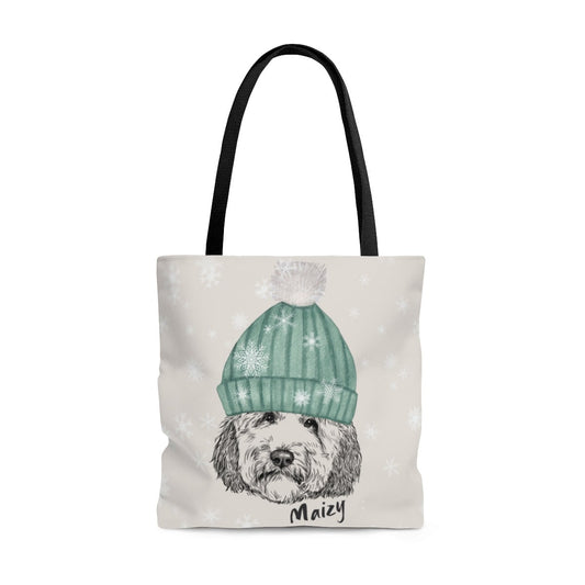 Personalized Doodle Dog Tote Bag - Perfect Holiday Doodle Dog Mom Gift Idea, Goldendoodle, Bernedoodle, Labradoodle, Aussiedoodle,