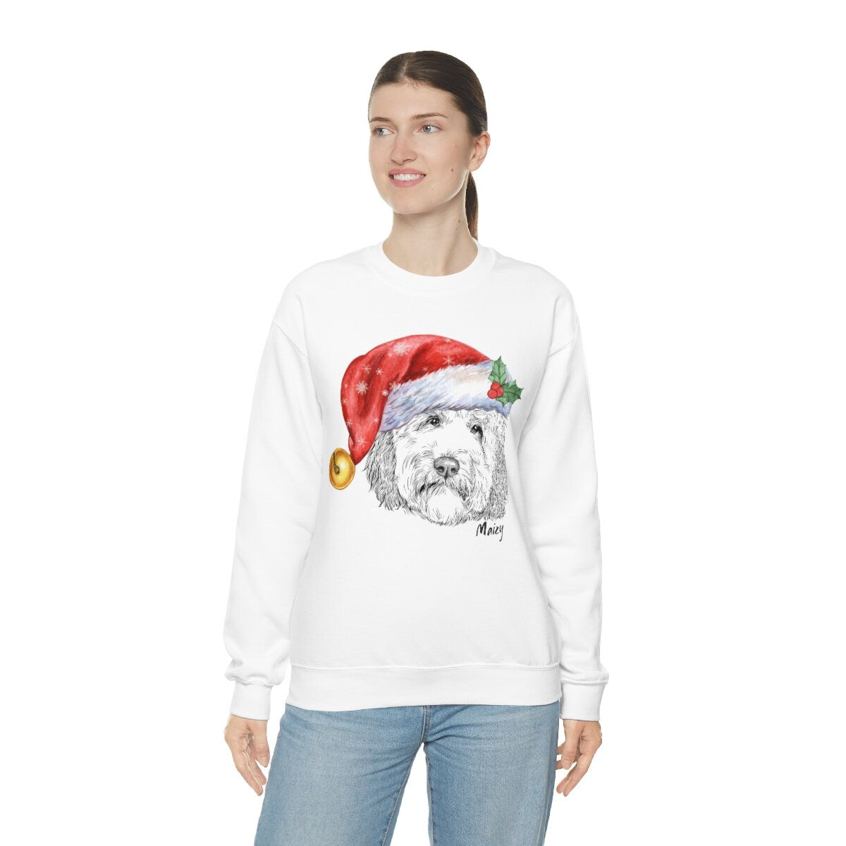 Doodle Dog Christmas Sweatshirt Gift - Perfect Holiday Gift for Doodle Mom, Mama, Personalized Sweatshirt, Unisex