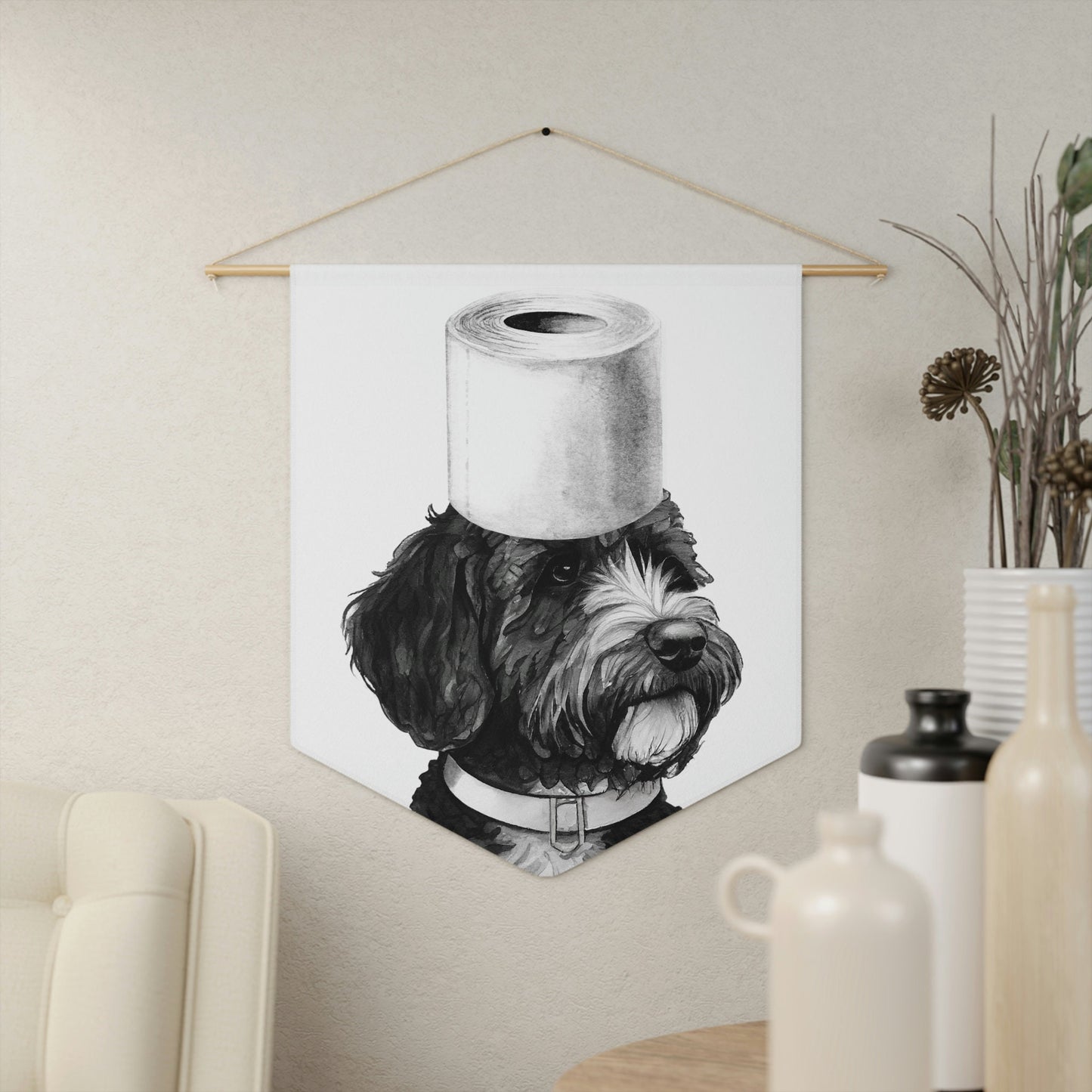 Bathroom Art Decor - Bernedoodle, Sheepadoodle, Dog Art Print, Toilet Humor, Kids Bathroom, Bathroom Wall Art, Bathroom Kids Art,