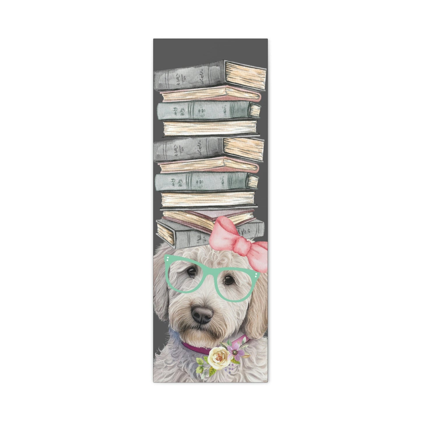 Doodle Dog Wall Art - Funny Goldendoodle, Labradoodle, Office, Study and Kids Room Wall Decor, Goldendoodle, Labradoodle Canvas Ga