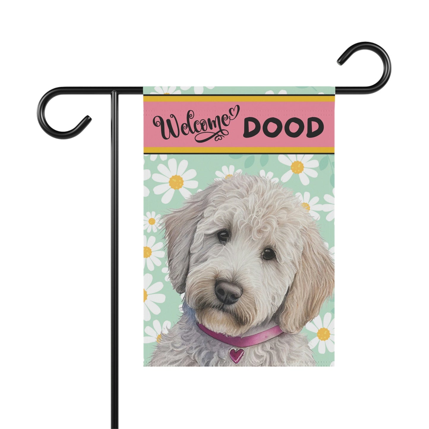 Doodle - Goldedoodle, Labradoodle Spring Summer  Garden Flag, Gift for Doodle Mom & Dad, Double-sided Flag, Stand Not Included