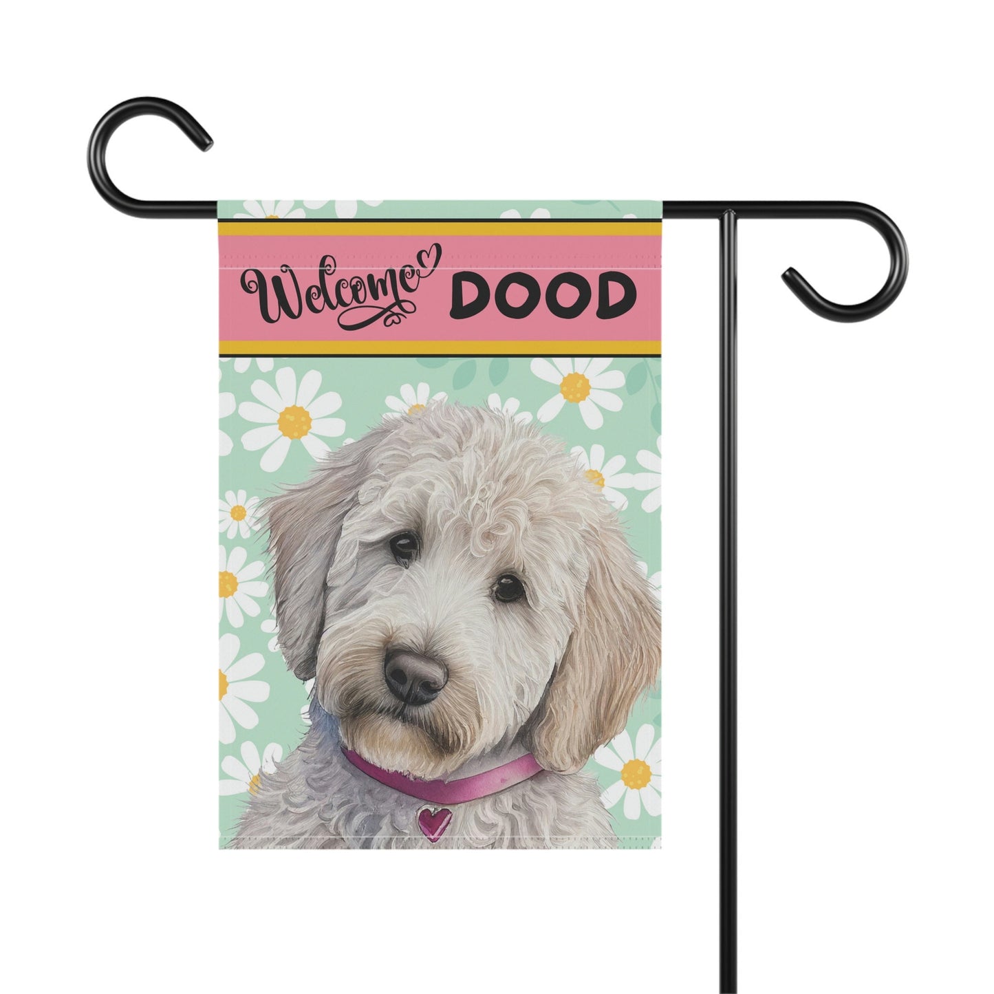 Doodle - Goldedoodle, Labradoodle Spring Summer  Garden Flag, Gift for Doodle Mom & Dad, Double-sided Flag, Stand Not Included