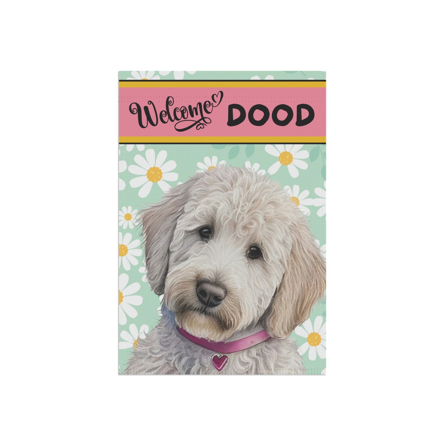 Doodle - Goldedoodle, Labradoodle Spring Summer  Garden Flag, Gift for Doodle Mom & Dad, Double-sided Flag, Stand Not Included