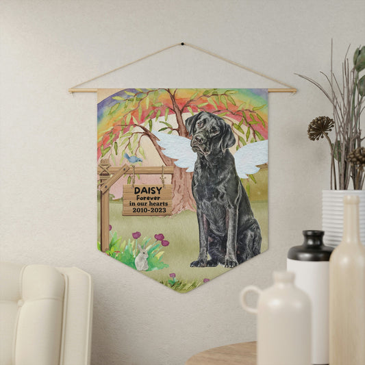 Pet Memorial Personalized - Dog Sympathy Gift, Black Lab, Pet Remembrance, Loss of Dog Gift, Rainbow Bridge Gift, Labrador Retriev