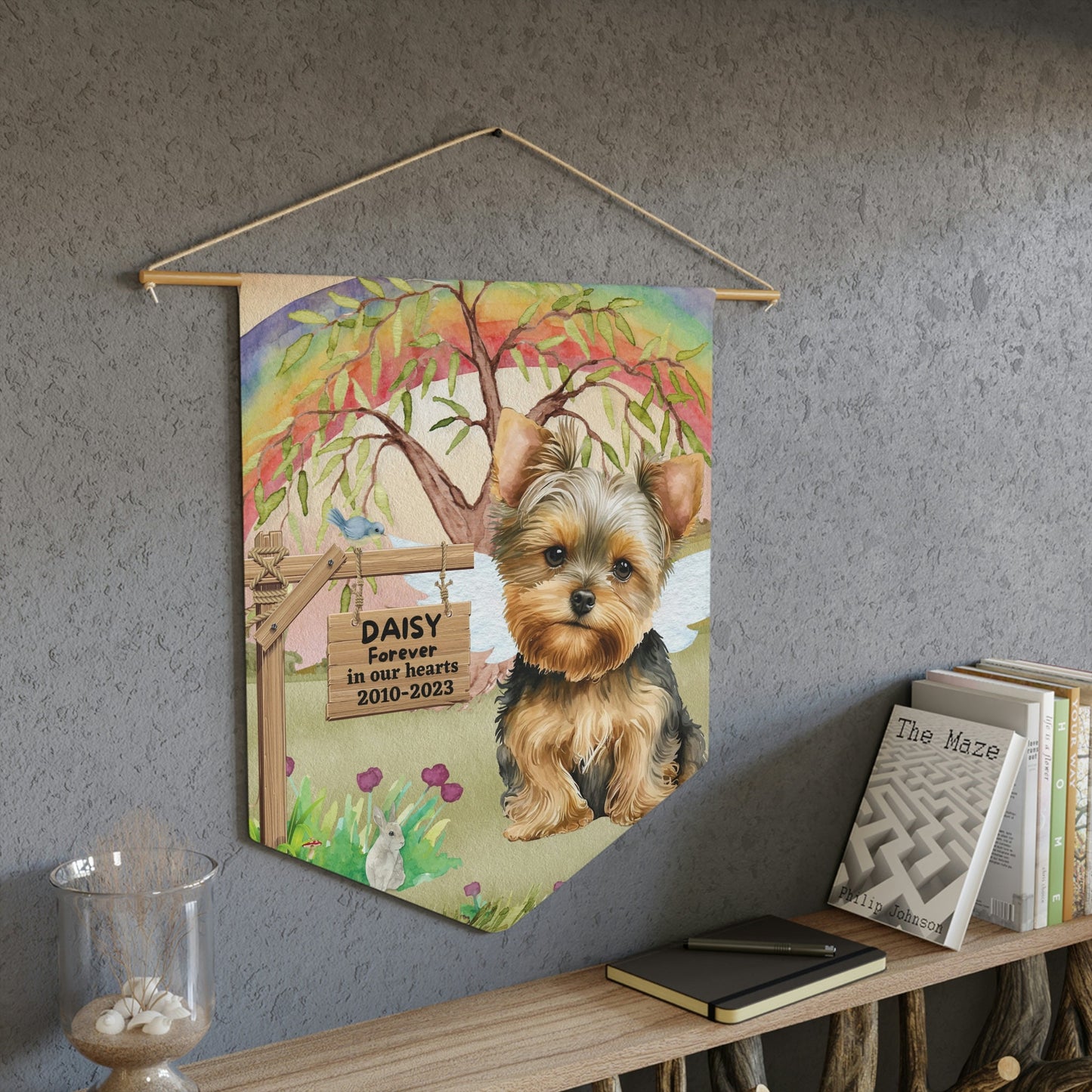 Pet Memorial Personalized - Dog Sympathy Gift, YorkshireTerrier, Pet Remembrance, Loss of Dog Gift, Rainbow Bridge Gift, Yorkie