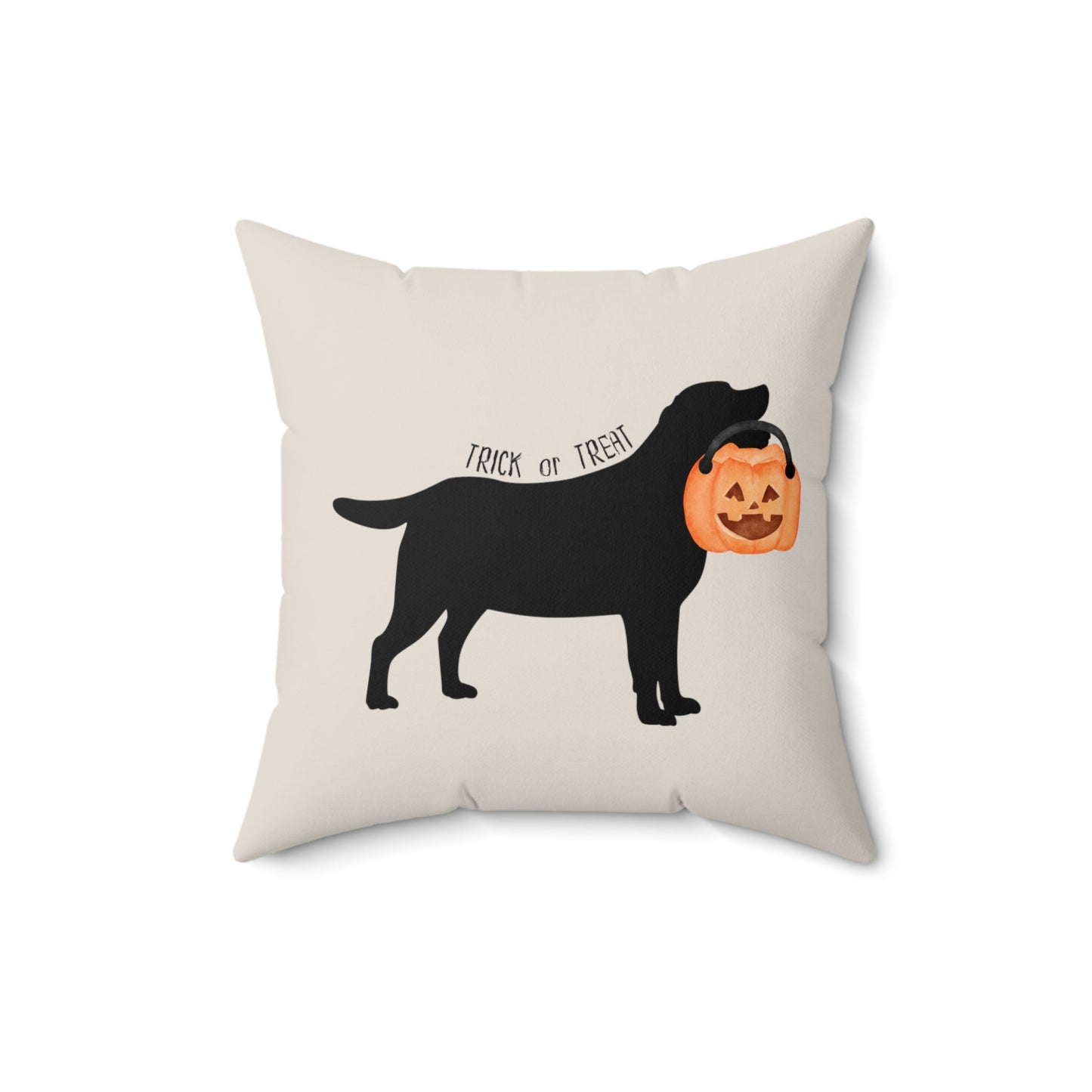 Labrador Retriever Dog Halloween Pillow - Retriever Silhouette, Labrador Retriever Mom Gift, Retriever Fall Home Decor