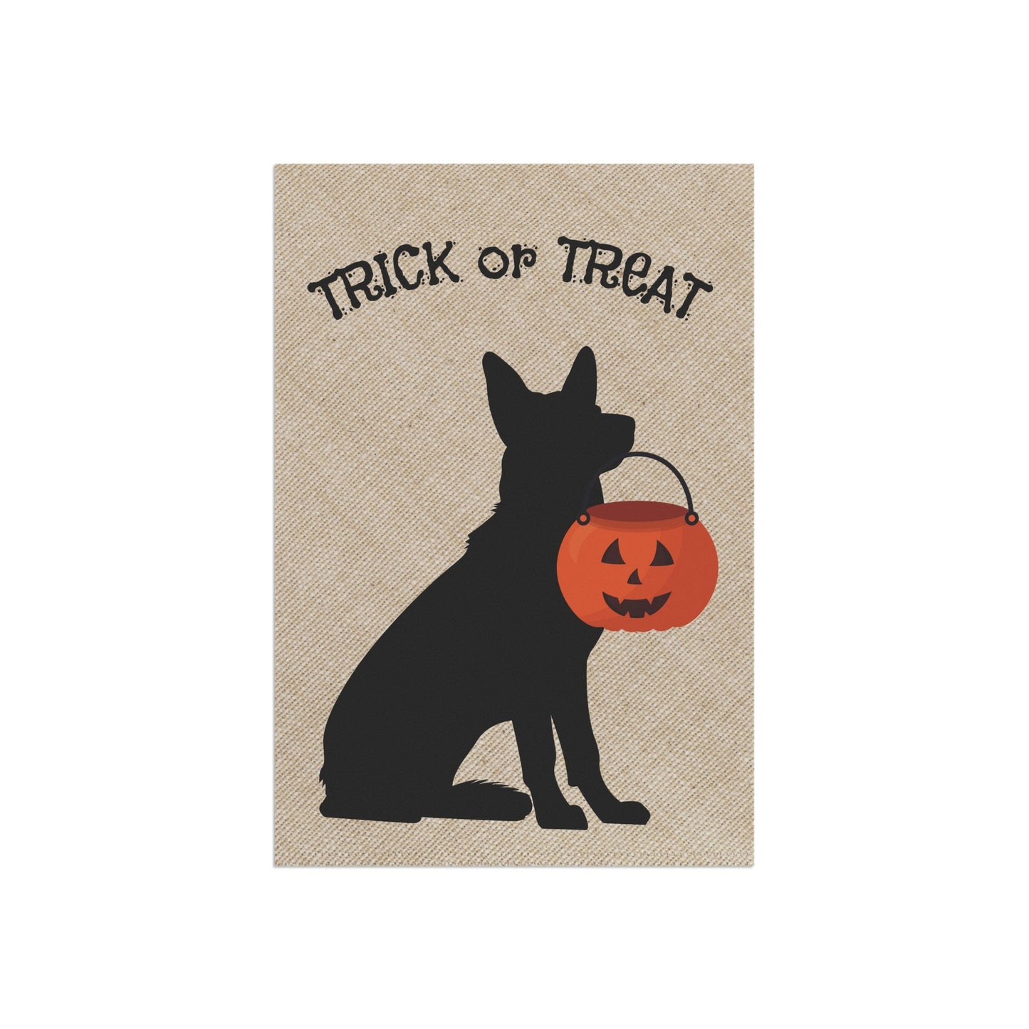 German Shepherd Dog Fall - Halloween Lawn & Garden House Flag, Double-sided Banner, Stand Not Included