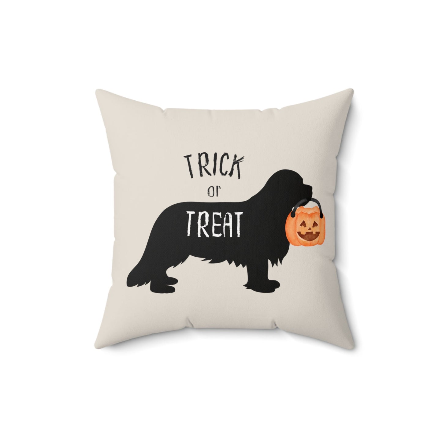 Cavalier King Charles Spaniel Dog Halloween Pillow - Cavalier Silhouette, King Charles Home Decor and Mom Gift, Cavalier King Dog