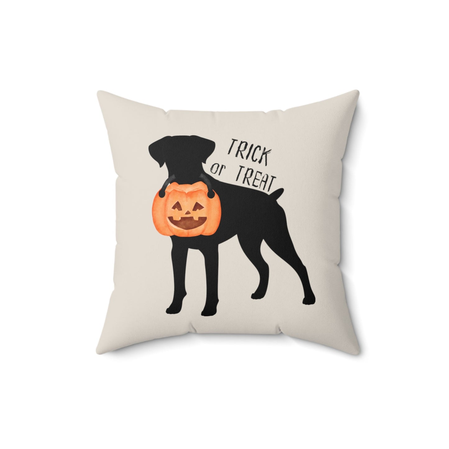 Boxer Dog Halloween Silhouette Pillow - Boxer Mom or Dad Gift, Boxer Halloween Home Decor, Boxer Dad Gift, Boxer Dog Gift