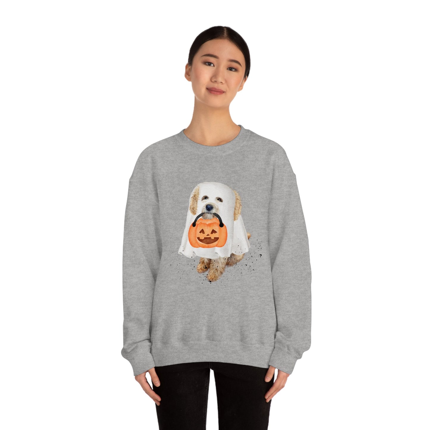 Doodle Dog Halloween Ghost Sweatshirt - Goldendoodle, Labradoodle, Cockapoo, Cavoodle, Doodle Mom Halloween Gift Shirt