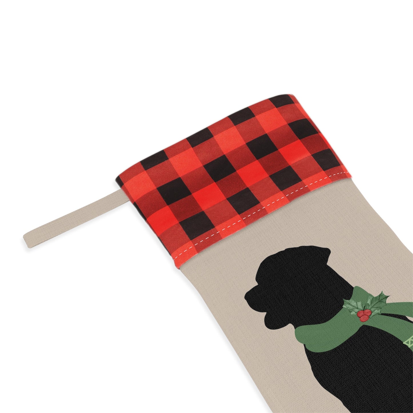 Personalized Dog Christmas Stocking - Rottweiler Stocking, Rottie Mom or Dad Holiday Gift, Minimalistic and Neutral Decor