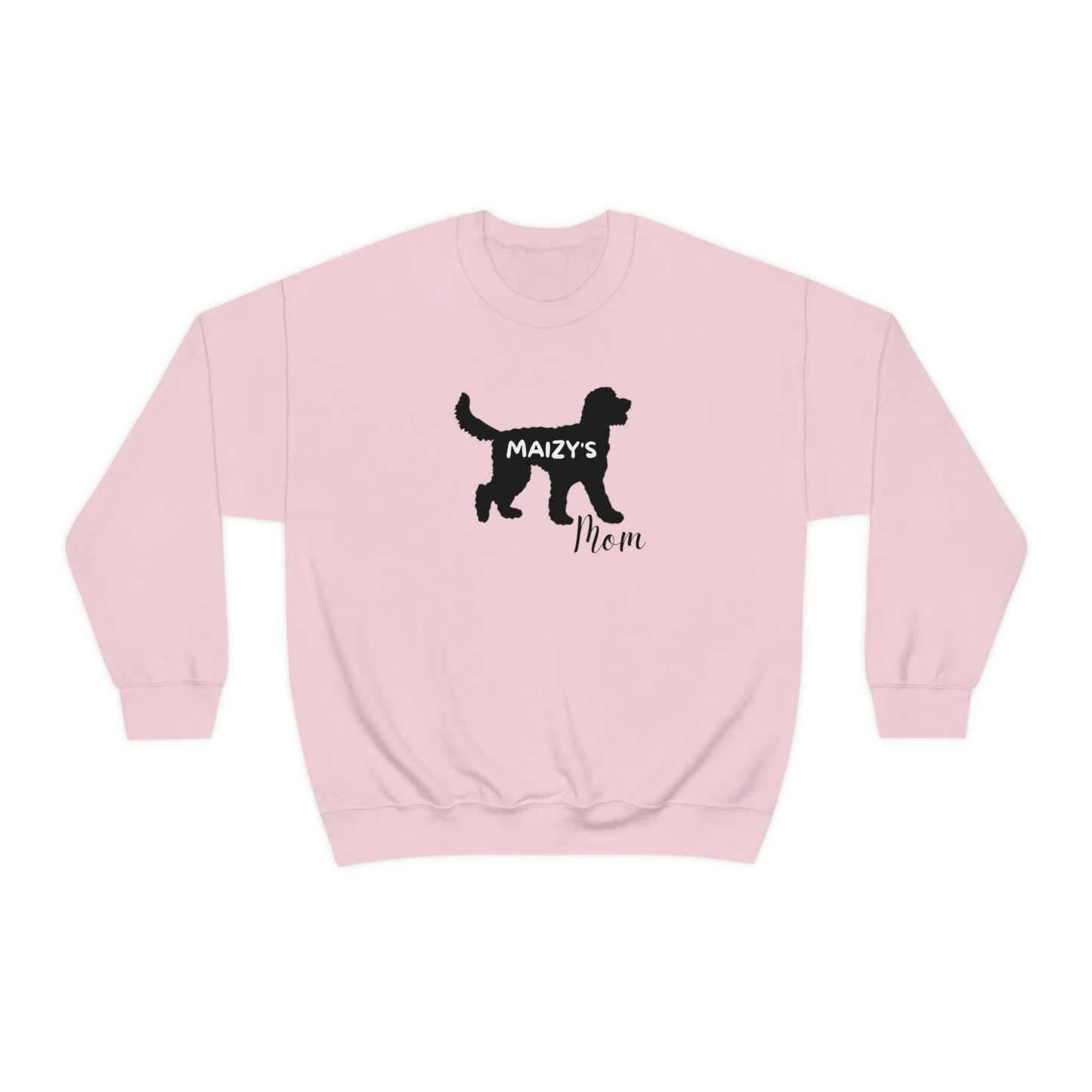 Personalized Doodle Dog Silhouette Mom Sweatshirt - Goldendoodle, Labradoodle, Bernedoodle, Sheepadoodle Etc., Doodle Mom Gift