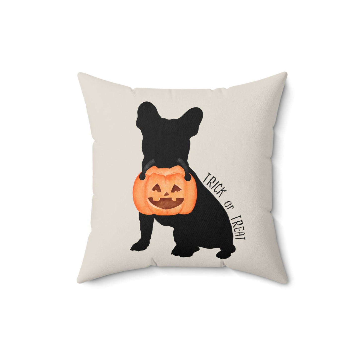 Frenchie French Bulldog Halloween Pillow - French Bulldog Silhouette, Frenchie Mom or Dad Gift, French Bulldog Dad, Frenchie Lover