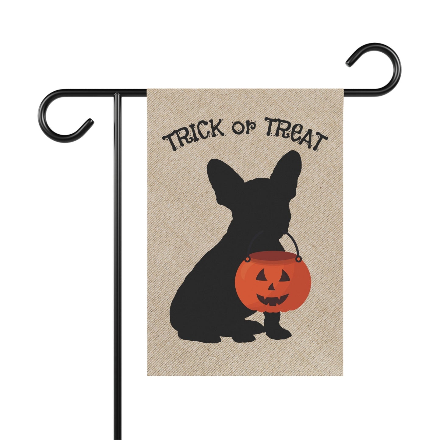 Frenchie - French Bulldog Fall, Halloween Lawn & Garden House Flag, Double-sided Banner, Frenchie Mom Gift, Stand Not Included