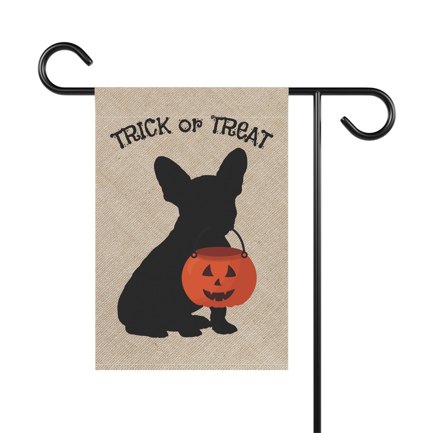 Frenchie - French Bulldog Fall, Halloween Lawn & Garden House Flag, Double-sided Banner, Frenchie Mom Gift, Stand Not Included