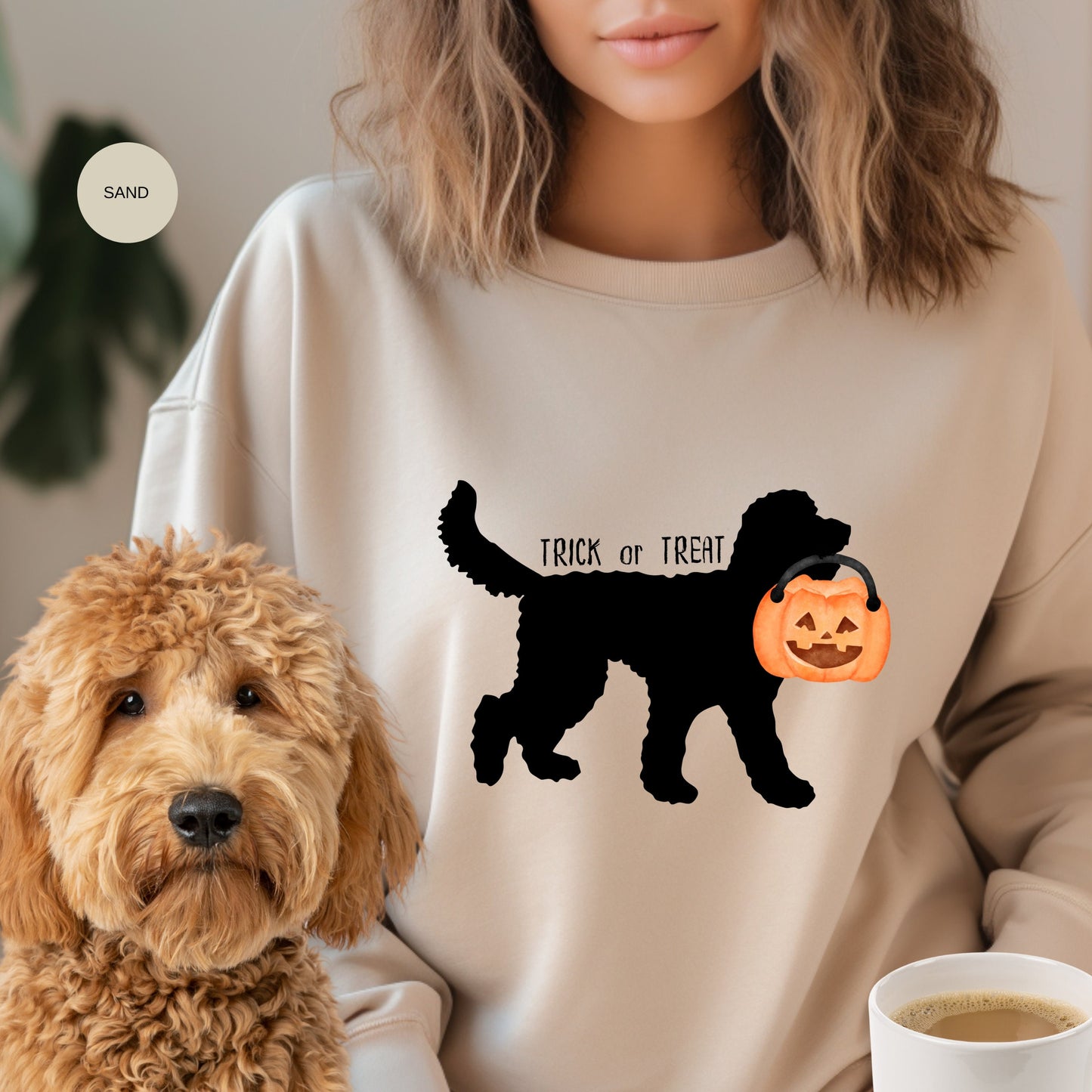 Doodle Dog Halloween - Halloween Dogs Sweatshirt, Doodle Mom Gift, Represents Most Doodle Breeds, Goldendoodle, Labradoodle & More