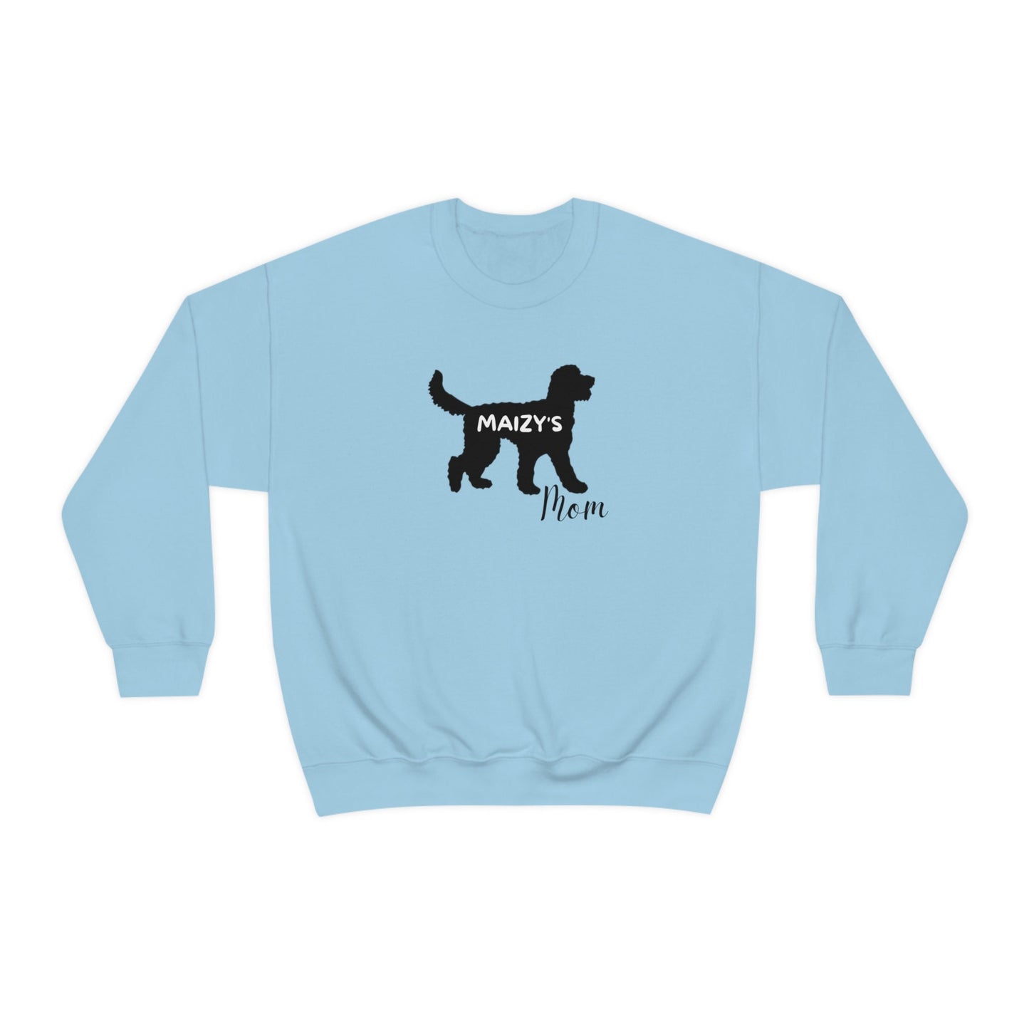 Personalized Doodle Dog Silhouette Mom Sweatshirt - Goldendoodle, Labradoodle, Bernedoodle, Sheepadoodle Etc., Doodle Mom Gift