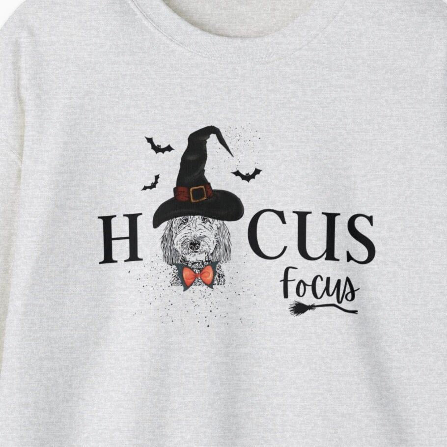 Hocus Focus Teacher Doodle Dog Halloween Sweatshirt - Funny Halloween Teacher Shirt, Doodle Dog Teacher Gifts