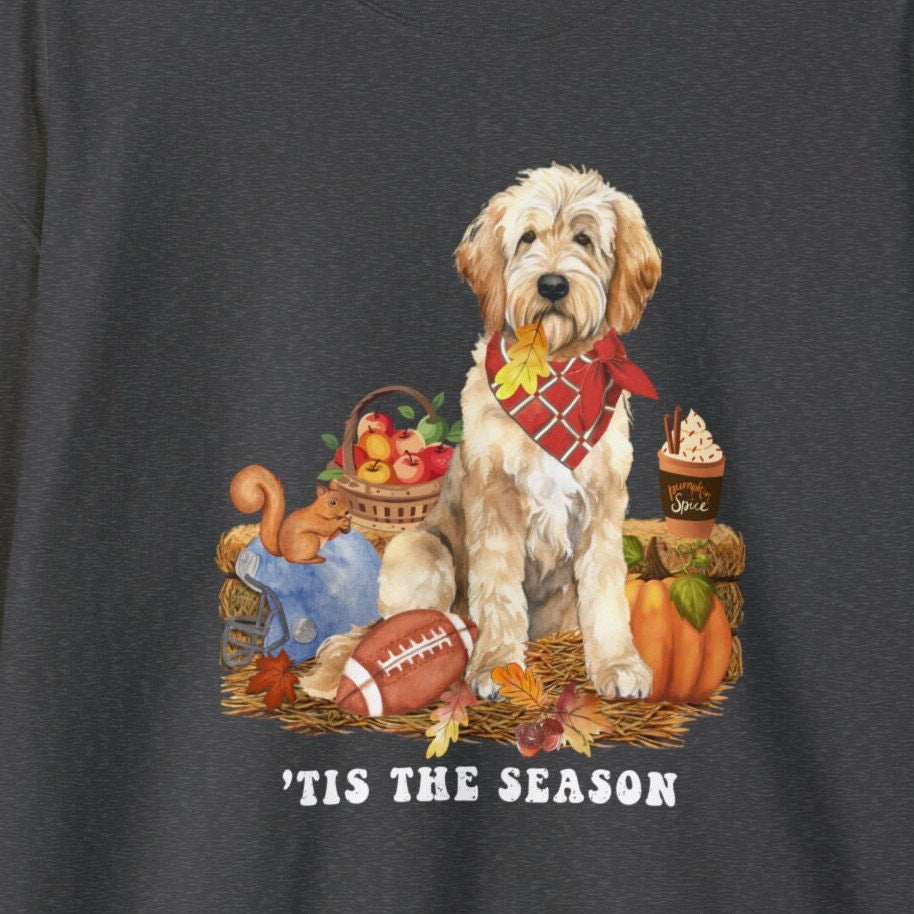 Goldendoodle Dog Fall Sweatshirt - Goldendoodle, Football, Pumpkin Spice, Doodle Mom Shirt, Autumn Labradoodle, Double Doodle Shir