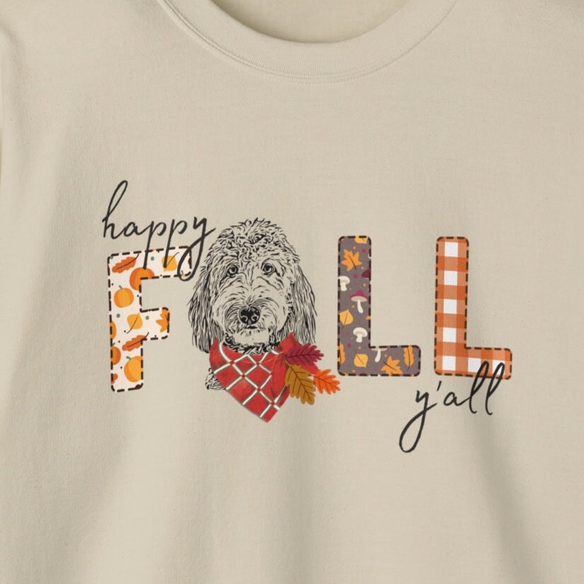 Doodle Dog Fall Sweatshirt - Doodle Mom Shirt, Autumn Doodle Dog Sweatshirt, Represents Goldendoodle, Labradoodle, Bernedoodle & M