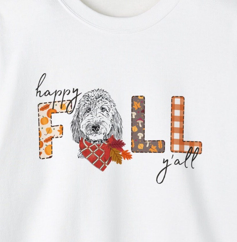 Doodle Dog Fall Sweatshirt - Doodle Mom Shirt, Autumn Doodle Dog Sweatshirt, Represents Goldendoodle, Labradoodle, Bernedoodle & M