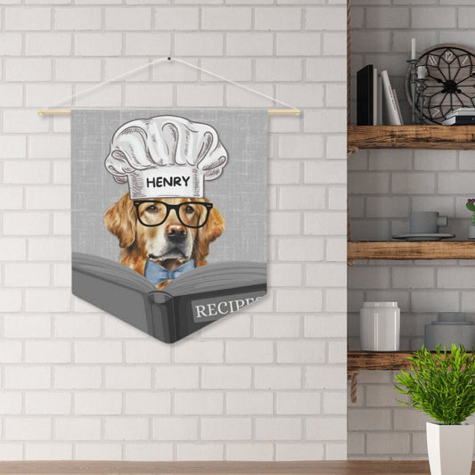 Personalized Dog Kitchen Art Wall Decor - Golden Retriever Custom Kitchen Wall Art, Funny Kitchen Art