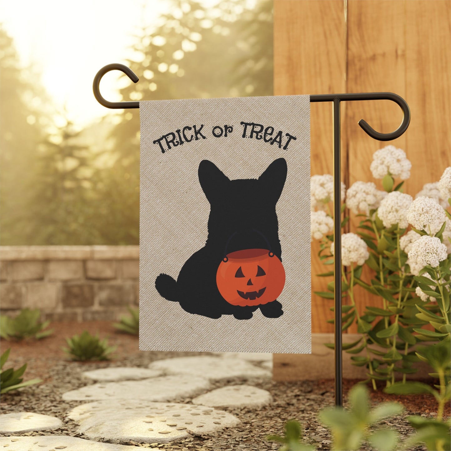 Corgi Halloween Lawn & Garden House Flag - Corgi Dog Mom Gift, Corgi Fall  Home Decor, Double-sided Banner, Stand Not Included