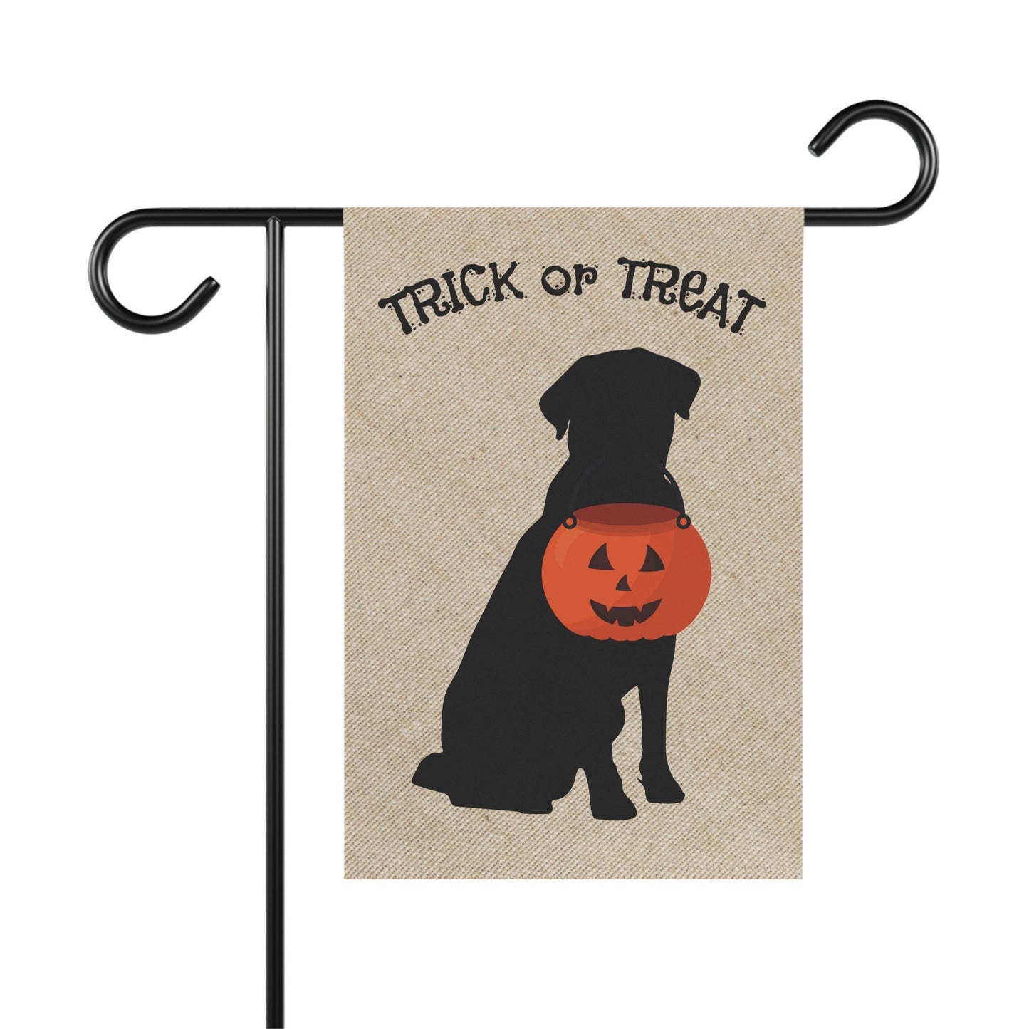 Labrador Retriever Halloween Lawn & Garden House Flag - Lab Dog Mom Gift, Lab Home Decor, Double-sided Banner, Stand Not Included