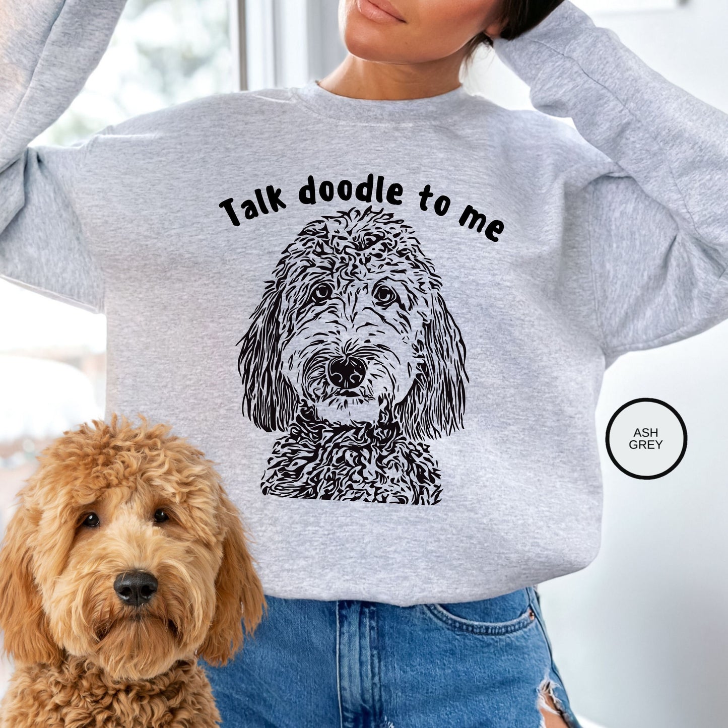 Doodle Dog Mom Sweatshirt - Fun Gift for Doodle Lovers, Goldendoodle, Labradoodle, Bernedoodle, Aussiedoodle and More