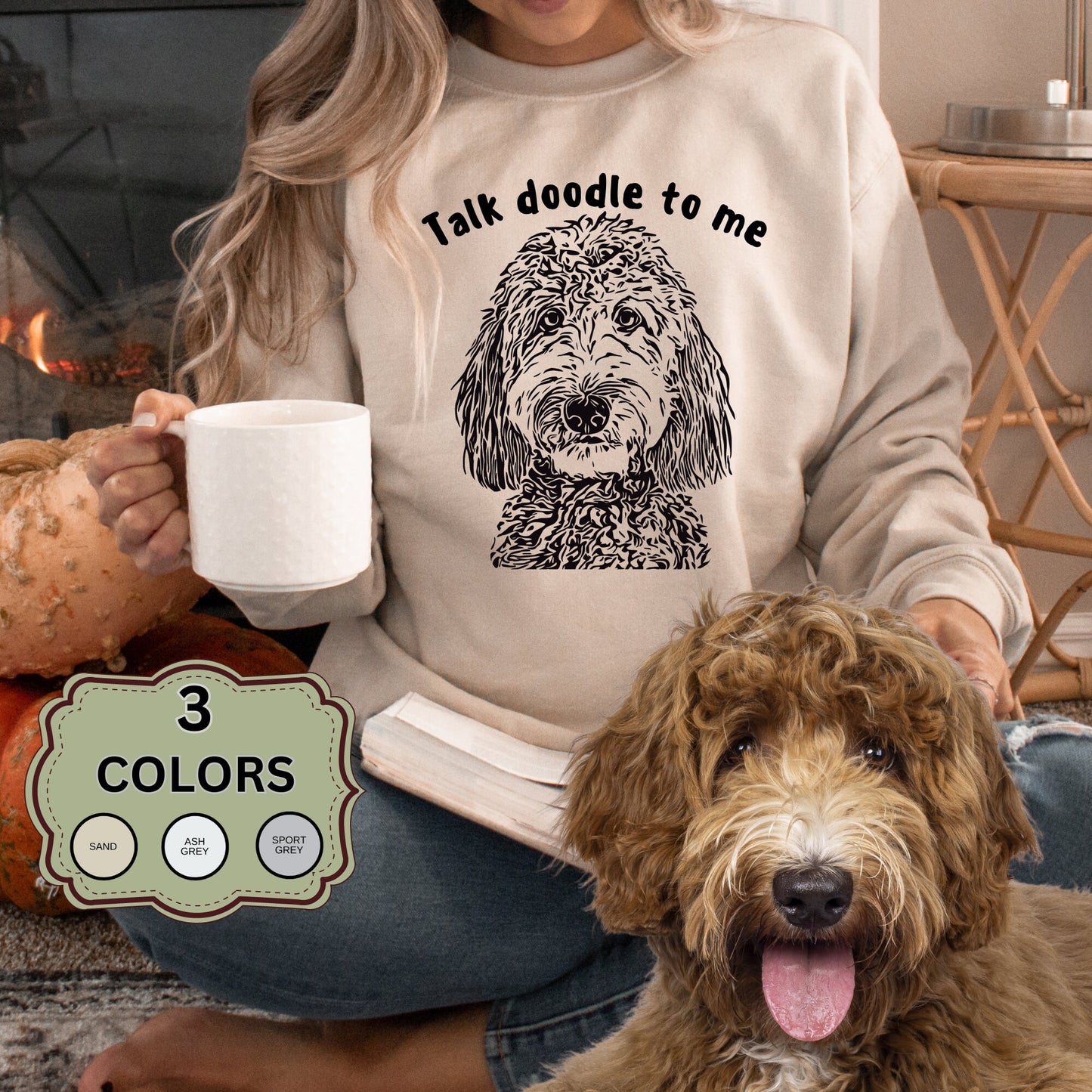 Doodle Dog Mom Sweatshirt - Fun Gift for Doodle Lovers, Goldendoodle, Labradoodle, Bernedoodle, Aussiedoodle and More