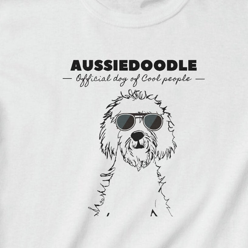 Aussiedoodle Kids Shirt - Doodle Dog Youth T-shirt, Cool People Dog Lover Shirt, Kids Tshirt- Girls- Boys, Aussiedoodle  Kids