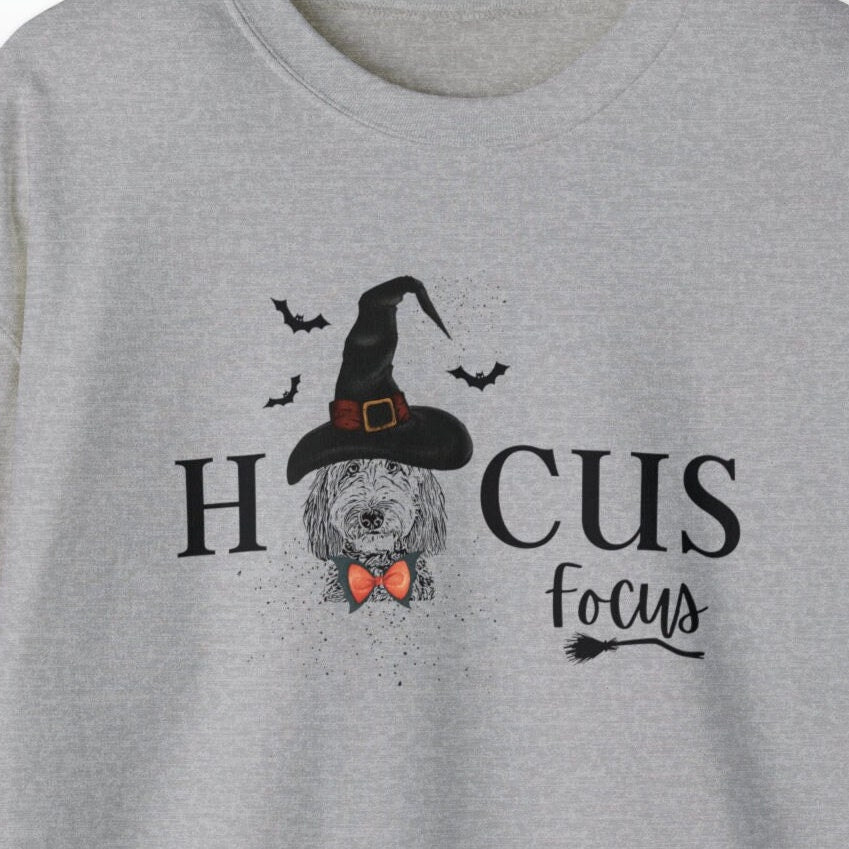 Hocus Focus Teacher Doodle Dog Halloween Sweatshirt - Funny Halloween Teacher Shirt, Doodle Dog Teacher Gifts