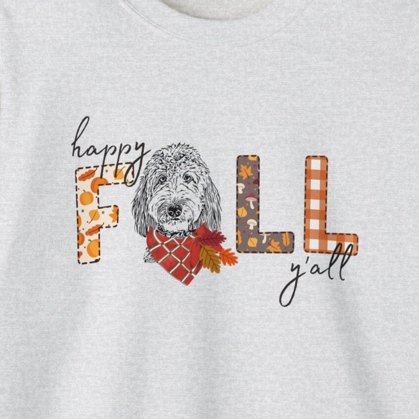 Doodle Dog Fall Sweatshirt - Doodle Mom Shirt, Autumn Doodle Dog Sweatshirt, Represents Goldendoodle, Labradoodle, Bernedoodle & M