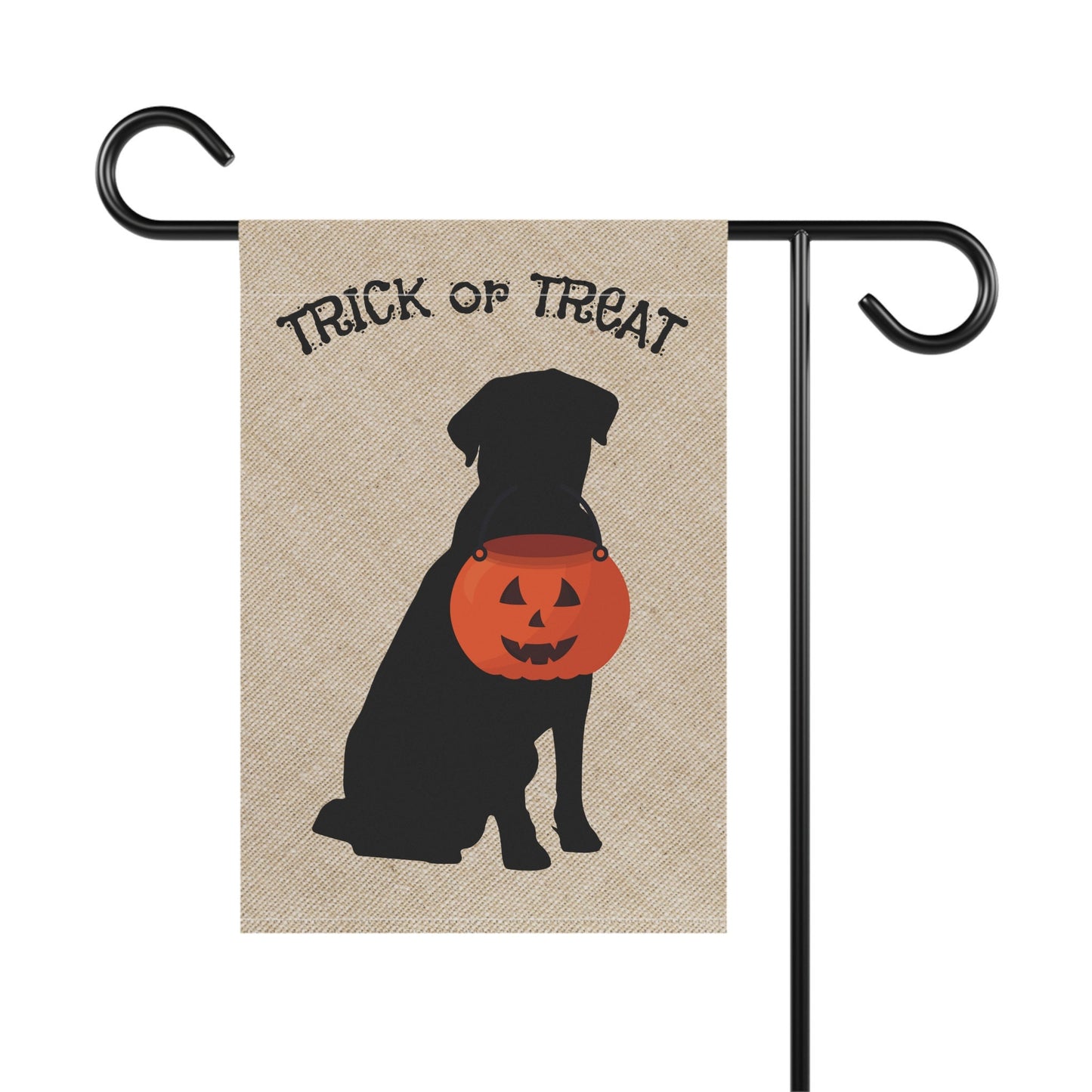 Labrador Retriever Halloween Lawn & Garden House Flag - Lab Dog Mom Gift, Lab Home Decor, Double-sided Banner, Stand Not Included