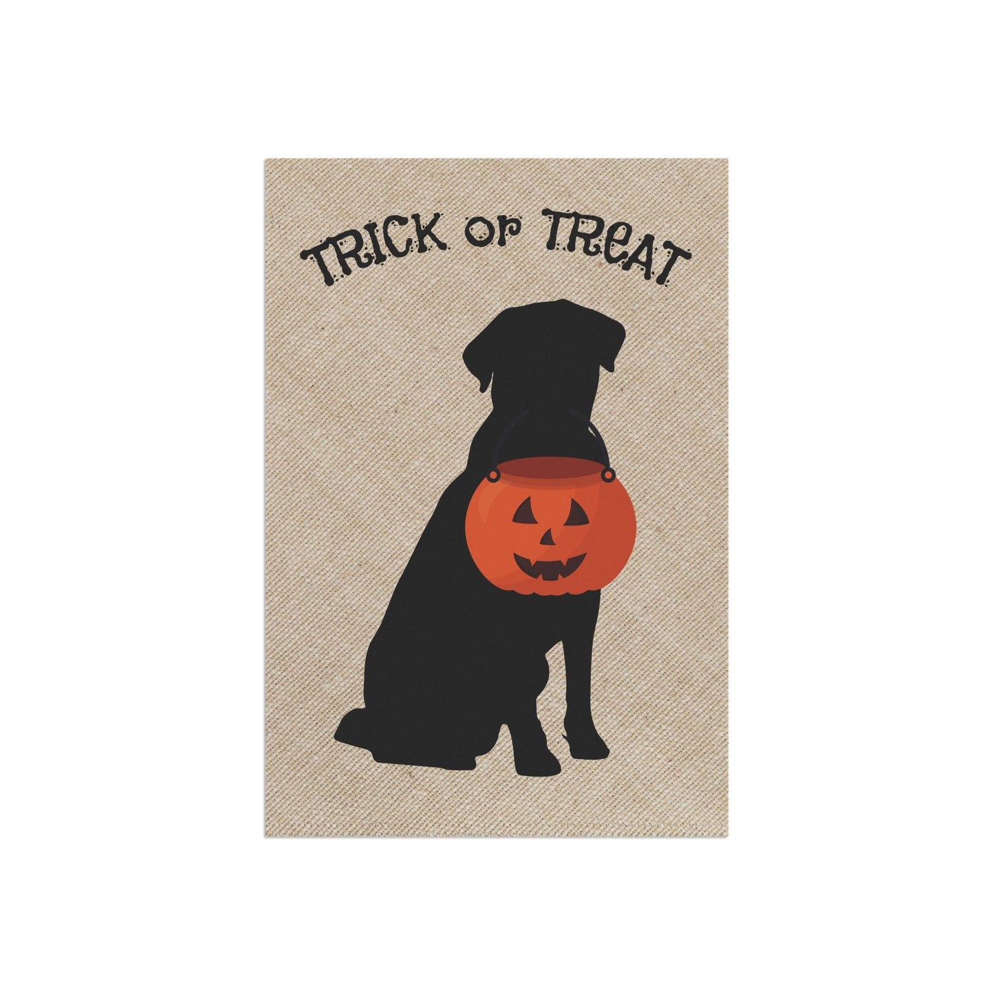 Labrador Retriever Halloween Lawn & Garden House Flag - Lab Dog Mom Gift, Lab Home Decor, Double-sided Banner, Stand Not Included