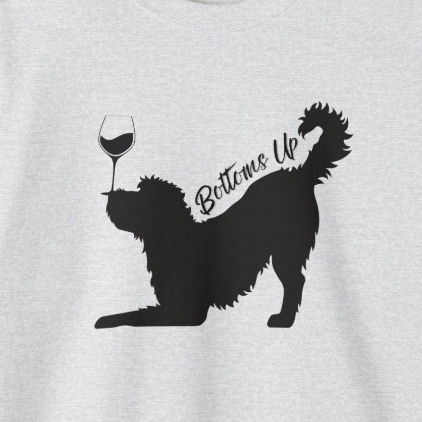 Doodle Dog Mom WIne Sweatshirt - Perfect Gift for Doodle and Wine Lovers, Goldendoodle, Labradoodle, Bernedoodle, Aussiedoodle and