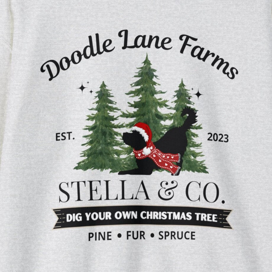 Personalized Doodle Dog Christmas Sweatshirt - Goldendoodle, Labradoodle, Bernedoodle, Aussiedoodle, Sheepadoodle Etc, Doodle Mom