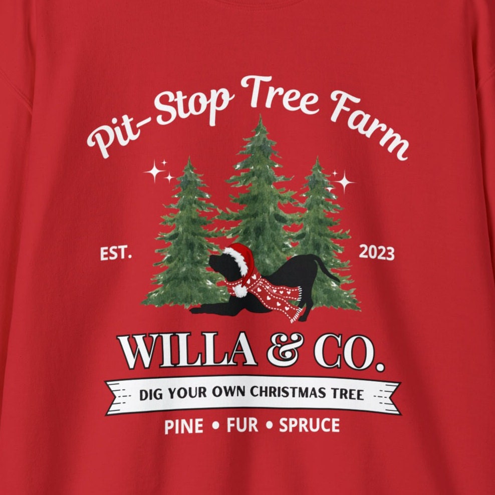 Personalized Pitbull Dog Christmas Sweatshirt - Pittie Dog Mom Gift Shirt, Custom Pitbull Lover Unisex Sweatshirt, Pitbull Shirt