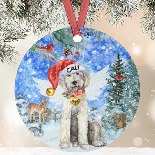 Personalized Doodle Dog Memorial Ornament - Doodle  Mom Dad Sympathy Gift, Christmas Dog Memorial Ornament, Labradoodle, Goldendoo