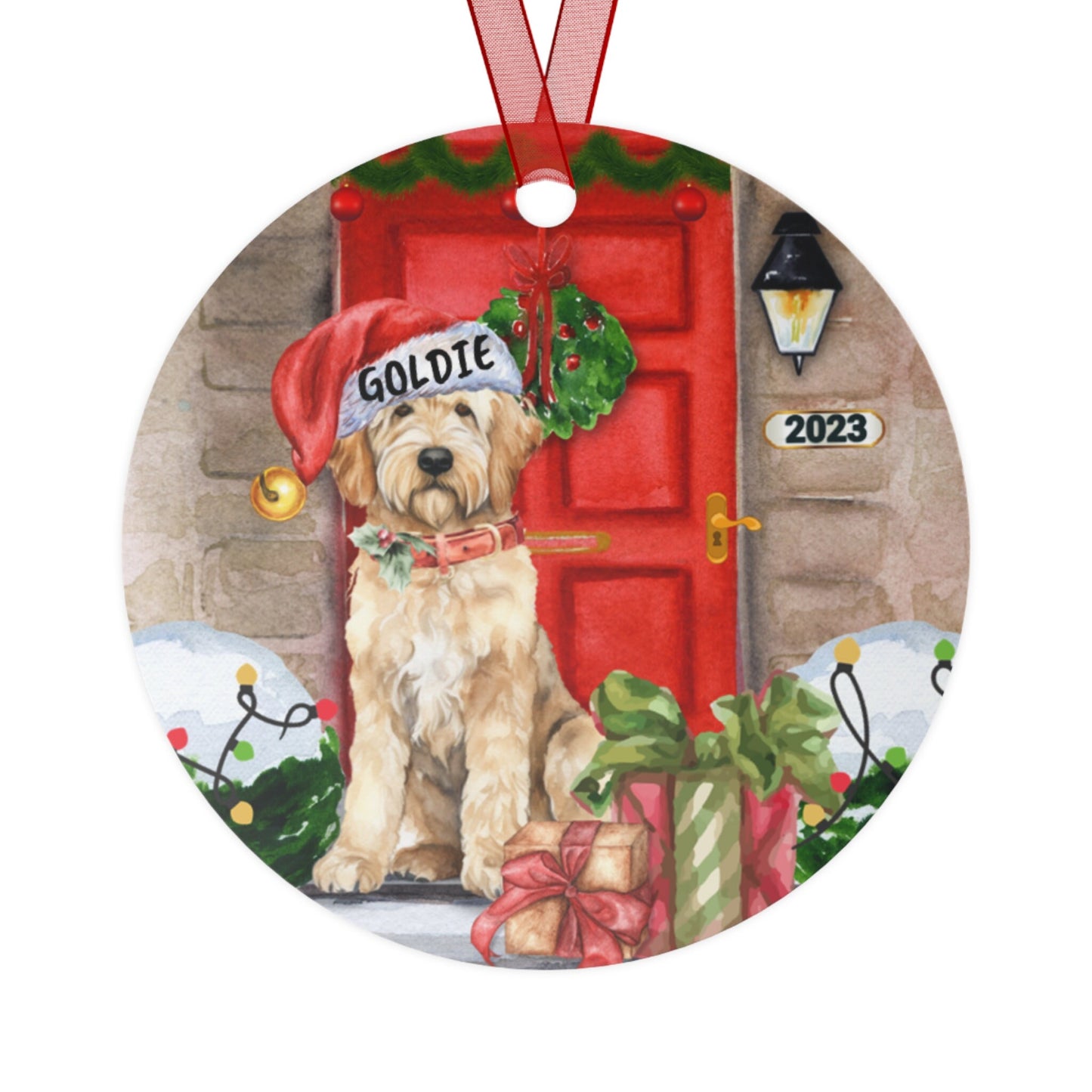 Personalized Goldendoodle - Labradoodle, Doodle Dog Christmas Ornament, Doodle Mom or Dad Gift, Doodle, Custom Christmas Dog Ornam