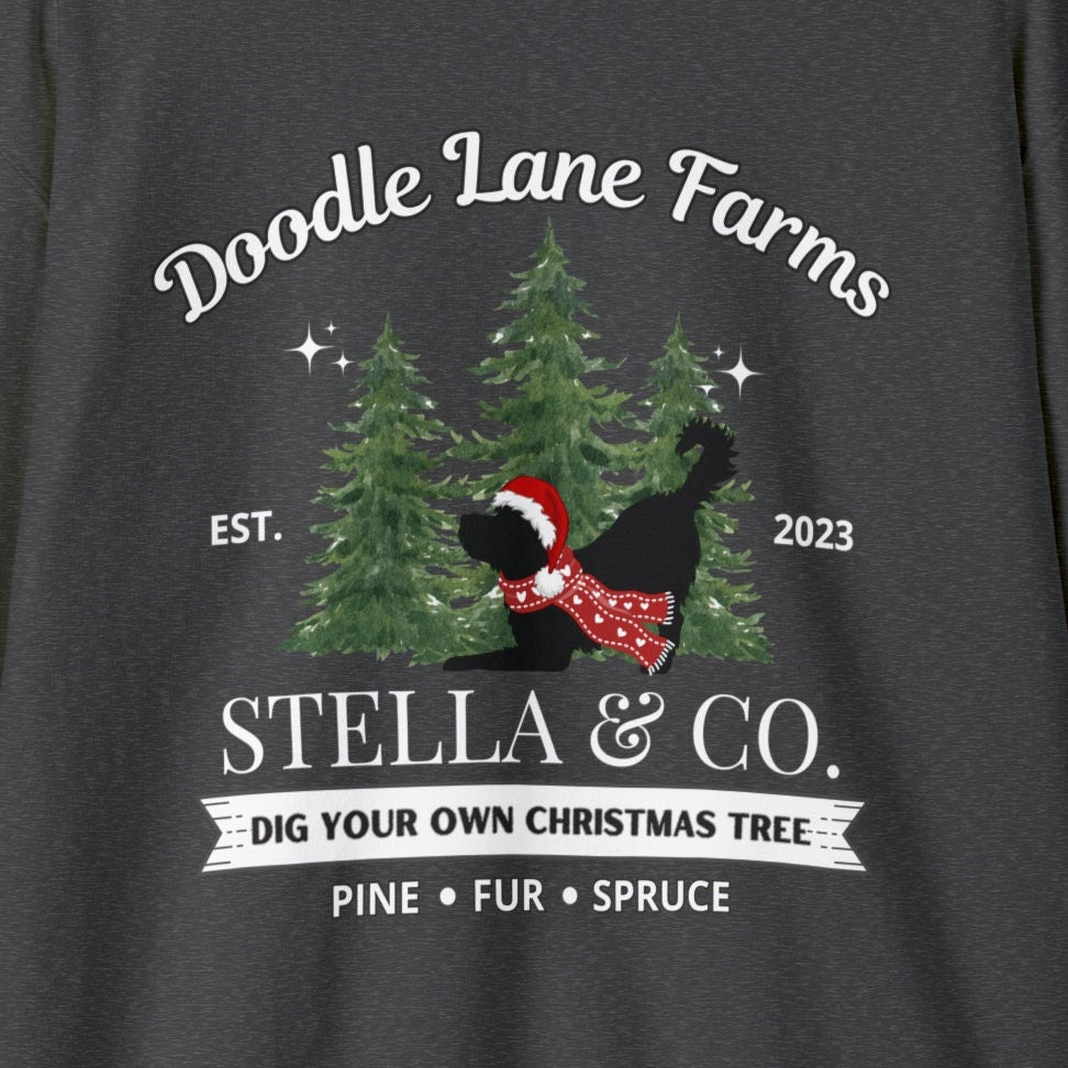 Personalized Doodle Dog Christmas Sweatshirt - Goldendoodle, Labradoodle, Bernedoodle, Aussiedoodle, Sheepadoodle Etc, Doodle Mom