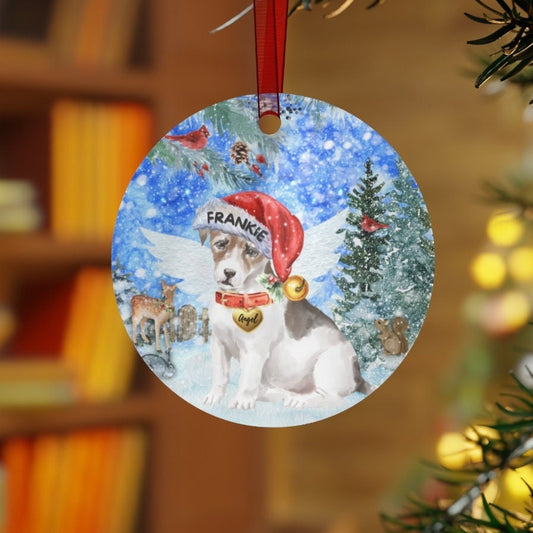 Jack Russell  Memorial Ornament - Jack Russell Dog Lover  Mom Dad Sympathy Gift, Christmas Dog Memorial Ornament, Pet Loss Gift