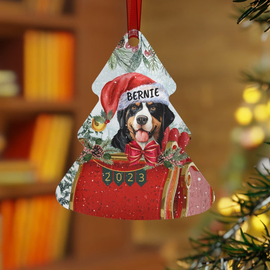 Personalized Bernese Mountain Dog Christmas Ornament - Bernese Mountain Dog  Mom Gift, Custom Berner Keepsake Gift, Aluminum Ornam