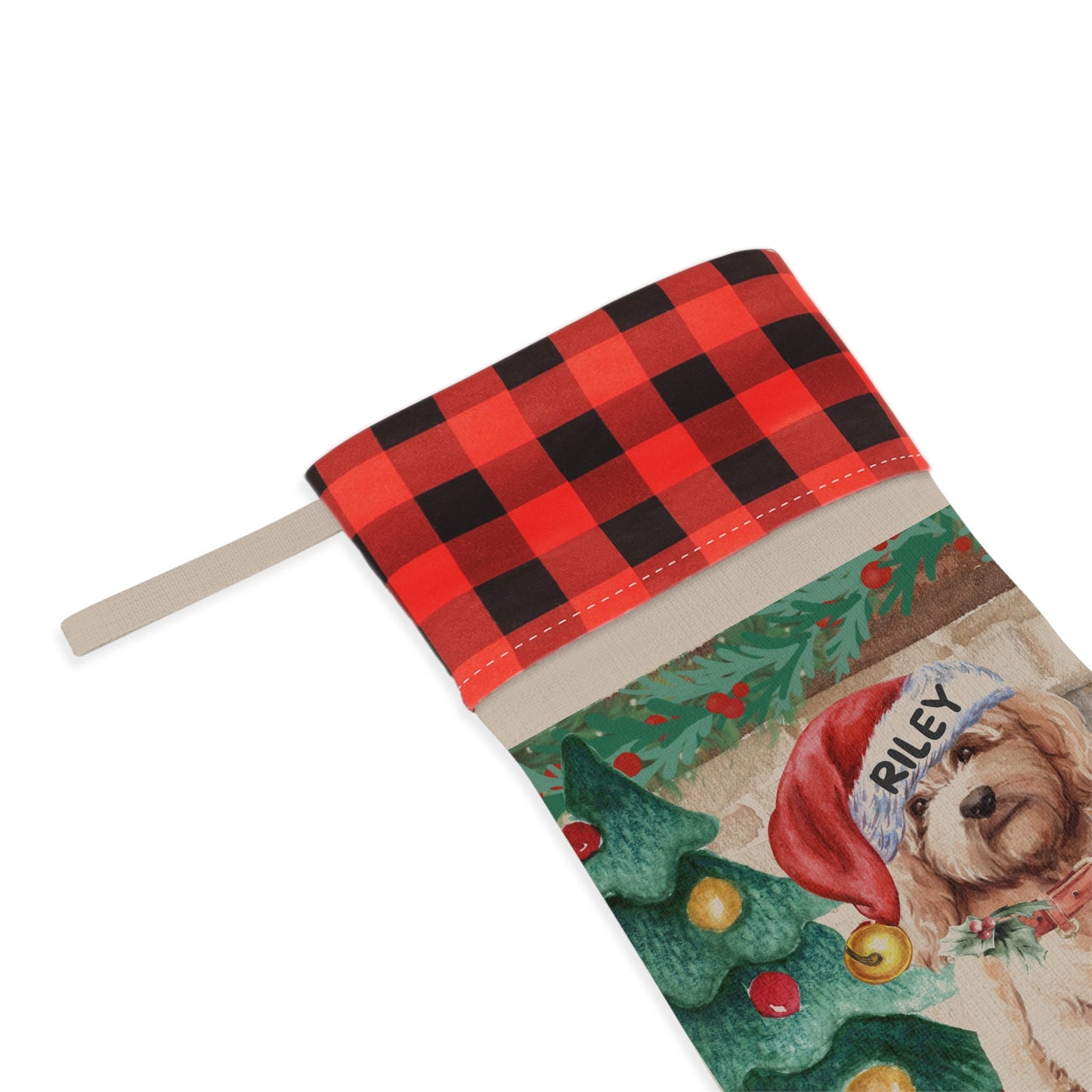 Personalized Goldendoodle - Labradoodle, Doodle Dog Christmas Stocking, Doodle Mom or Dad Gift, Doodle Dog Christmas Keepsake