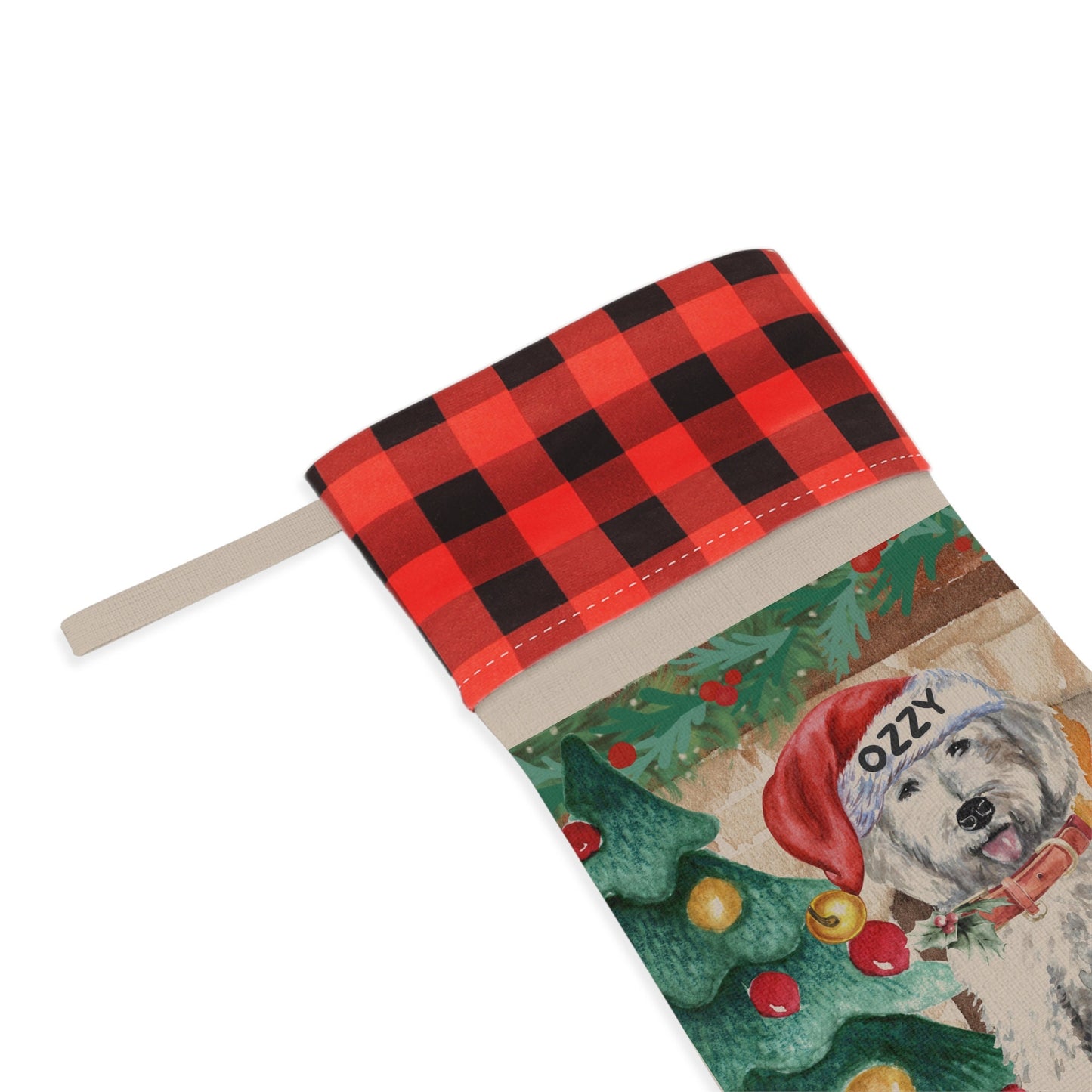 Personalized Custom Goldendoodle - Labradoodle, Doodle Dog Christmas Stocking, Doodle Mom or Dad Gift, Doodle Christmas Decor