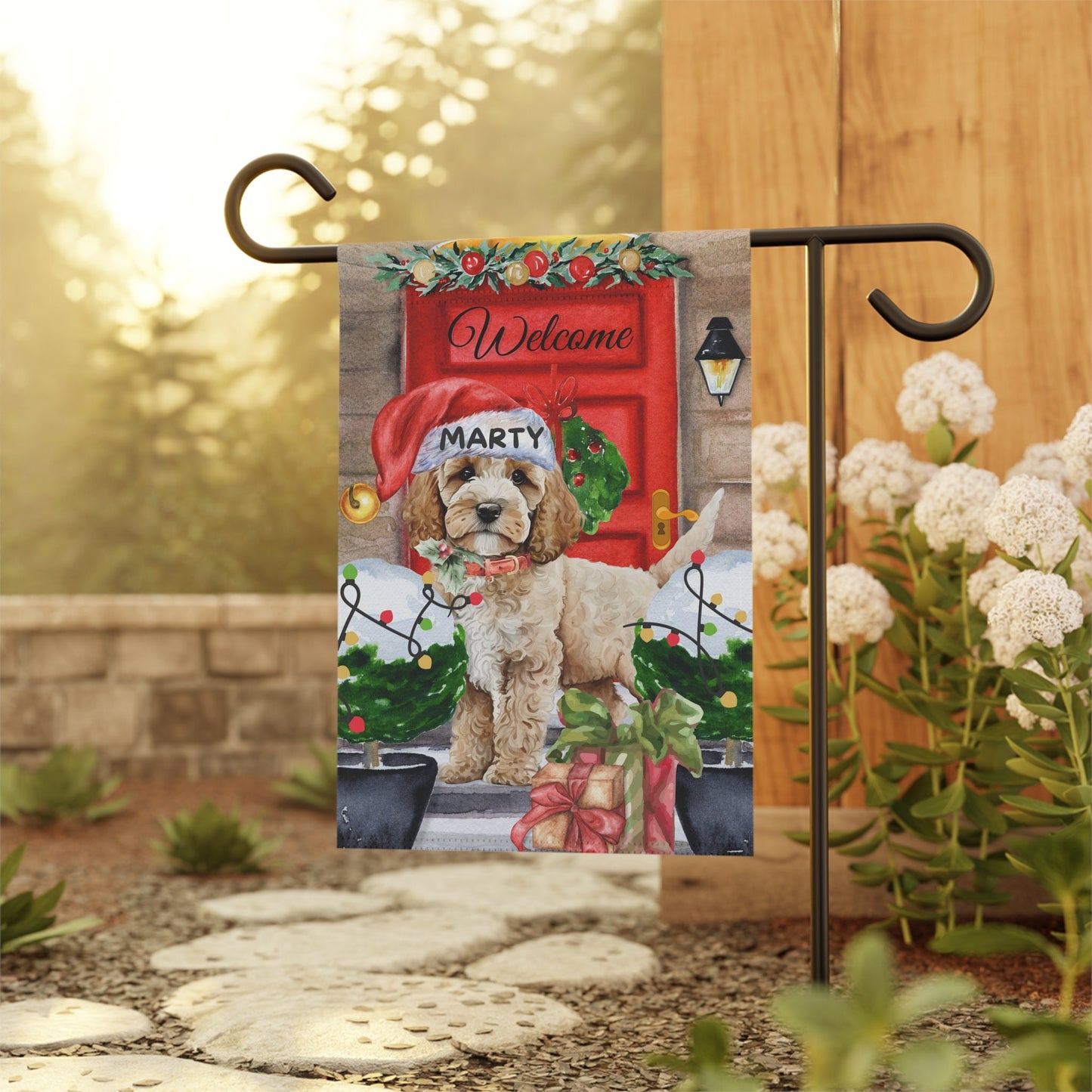 Personalized Cockapoo - Cavapoo, Mini Doodle Dog Christmas Flag, Custom  Cockapoo, Doodle Mom Gift, Double-sided Flag, Stand Not I