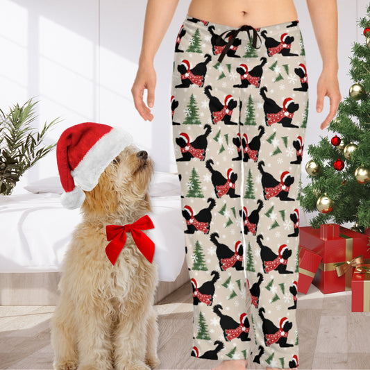 Bernedoodle - Aussiedoodle, Goldendoodle, Doodle Dog Christmas Pajama Pants, Doodle Dog Mom Gift, Women's Dog Lover Pajama Pants,